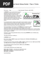 Mikrotik Hotspot Quick Setup Guide Tips N Tricks For Hotspot