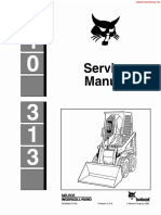 Bobcat 310 313 Skidsteerloader Service Sec Wat