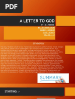 A Letter To God: By:-G.L.Fuentes