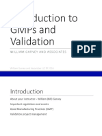 Introduction To Gmps and Validation