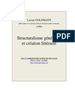Structuralisme Genetique Et Creation Litteraire PDF