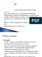 Primary Concepts and Social Group
