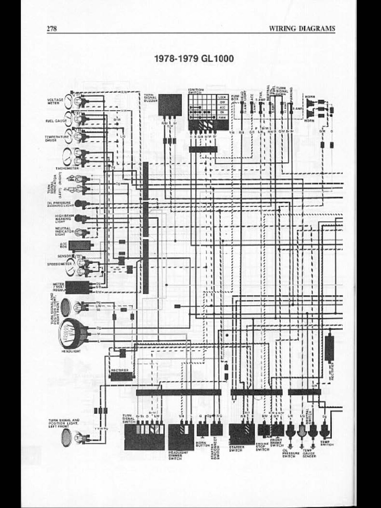 HONDAGL1000GOLDWING(19781979)WIRING DIAGRAMCPNRENG PDF