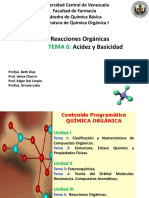 Reacciones Orgánicas y Ácido-Base (Prof. Edgar Del Carpio)