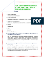 Orientar A Los Estudiantes Sobre Las Ventas y A Ser Emprendedores PDF