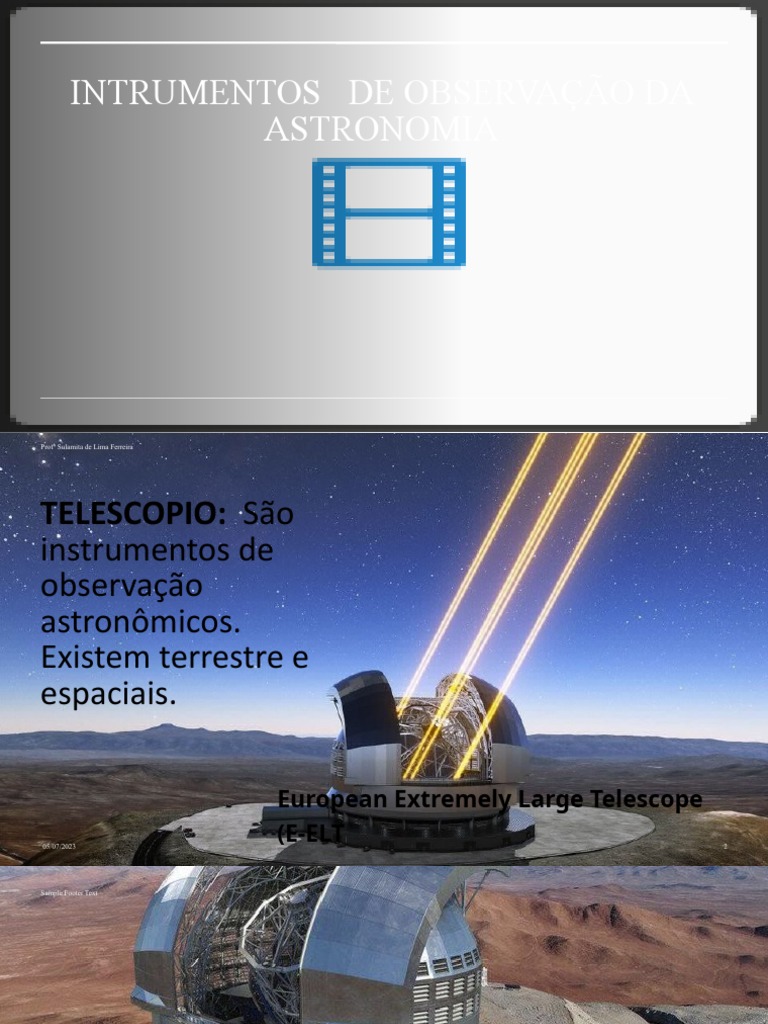Intrumentos de Observação Da Astronomia-3º,4º e 5º Ano | PDF