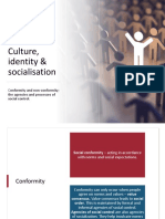 Culture, Identity & Socialisation (Conformity)
