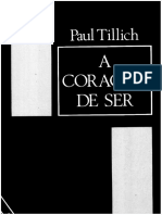 Tillich, Paul - A Coragem de Ser