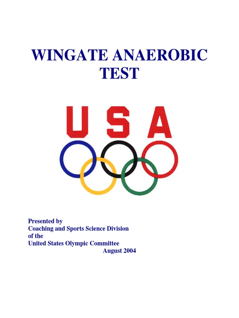 Wingate Anaerobic Test Guide | PDF