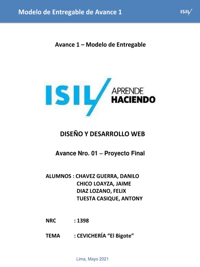 Proyecto Web Avance-1 PDF | PDF