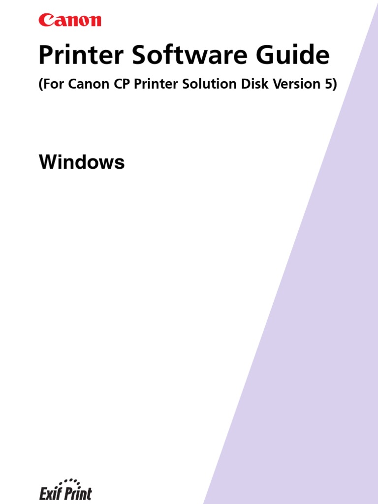 CP Printer User Guide | PDF | Printer (Computing) | Cd Rom
