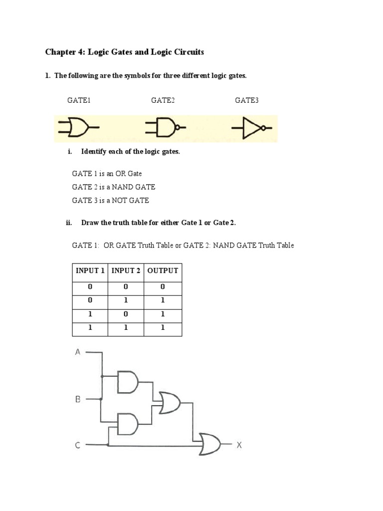 Chapter 4 Logic Gates and Logic Circuits PDF