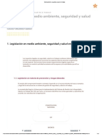 Legislación en Medio Ambiente, Seguridad y Salud en El Trabajo PDF