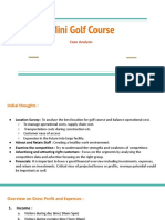 Mini Golf Course Case Analysis ROI