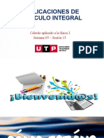 Aplicaciones de Cálculo Integral: Cálculo Aplicado A La Física 2 Semana 05 - Sesión 13