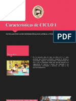 Características de CICLO I