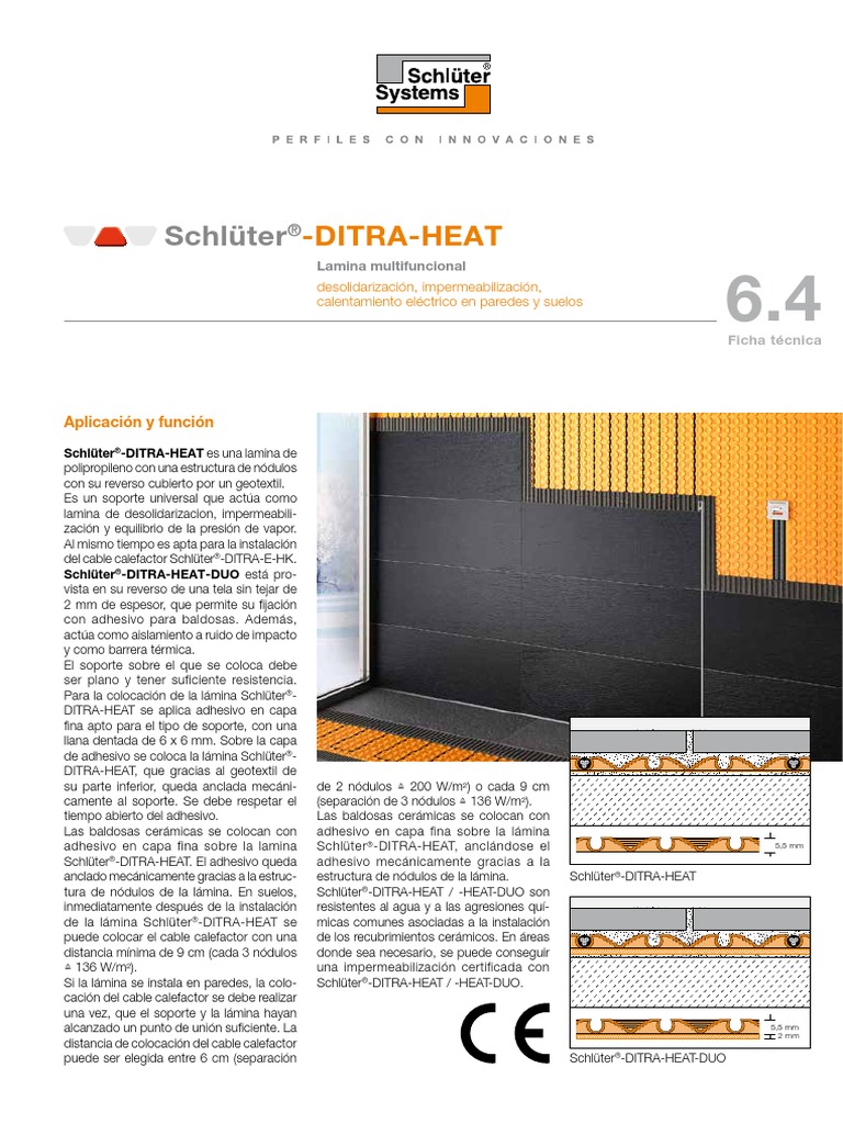 Ficha_tecnica_lamina_Ditra_Heat.pdf PDF Hormigón Loseta