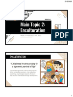 Week 3 4 Main Topic 2 Enculturation PDF