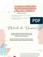 Métodos Experimentales para Determinar Pesos Moleculares de Gases y Líquidos Volatiles.