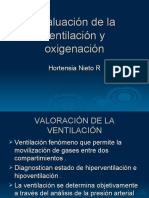 Evaluación de La Ventilación y Oxigenación