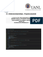 2.1 - Evidencia de Aprendizaje - Programa Secuencia PDF