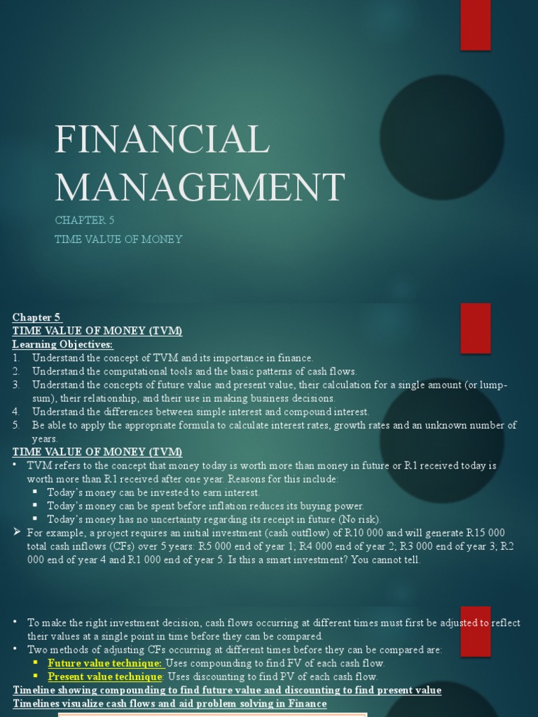 Time Value o Money Chapter 5 | PDF | Finance & Money Management