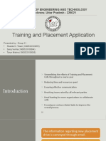Training and Placement Application Framework PPT 1 1