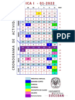 Calendarización Fisica 1 2022