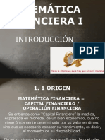 Matematica Financiera I Introduccion
