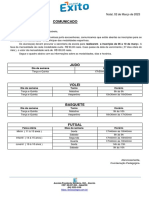 Comunicado - Esportes - 2023 PDF