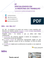 SESMT - Serviços Especializados em Segurança e Medicina do Trabalho