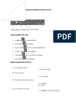 Codigos de Beeps para El Post