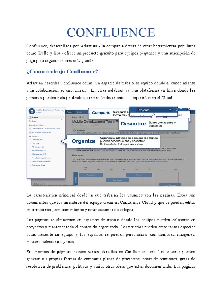 Confluence: Colaboración en Equipos Remotos | PDF | Informática