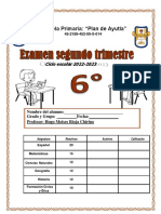 Examen 6°-2 Trimestre