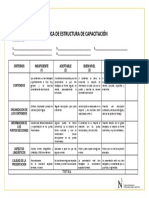 Rubrica - Estructura de Capacitación PDF