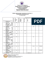 First Quarter TOS in Filipino 4 2022-2023