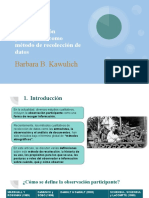 La Observación Participante Como Método de Recolección de Datos