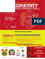 Quinto Año Coremat 2018 PDF