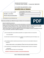 EVALUACIÓN DIAGNÓSTICA 3° GRADO A y B Kevin