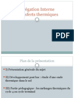 Exposé A INT Transferts Thermiques