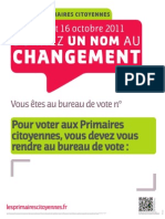 Affiche bureau de vote perso 1/2