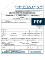 Technical Data Sheet for Exhaust Gas Bypass Stack