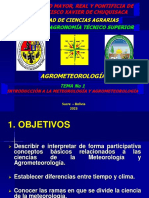 TEMA No 1. INTRODUCCIÓN A LA METEOROLOGIA Y AGROMETEOROLOGÍA PDF