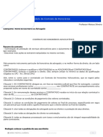 Modelo de Contrato de Honorários PDF
