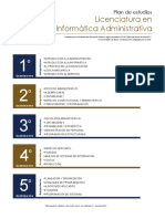 Plan de Estudios Licenciatura Informatica Administrativa PDF