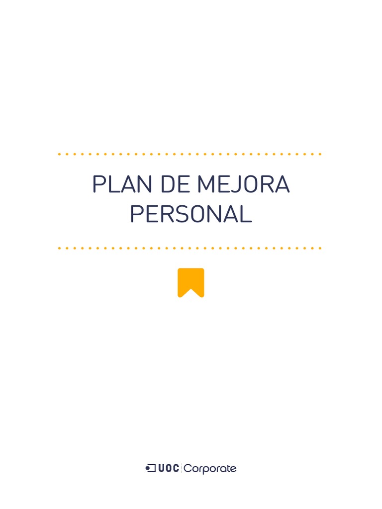 Plan de Mejora Personal PDF | PDF | Comunicación no verbal | Motivación