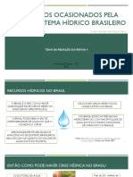 AULÃO - Os Desafios Ocasionado Pela Crise Do Sistema Hídrico Brasileiro