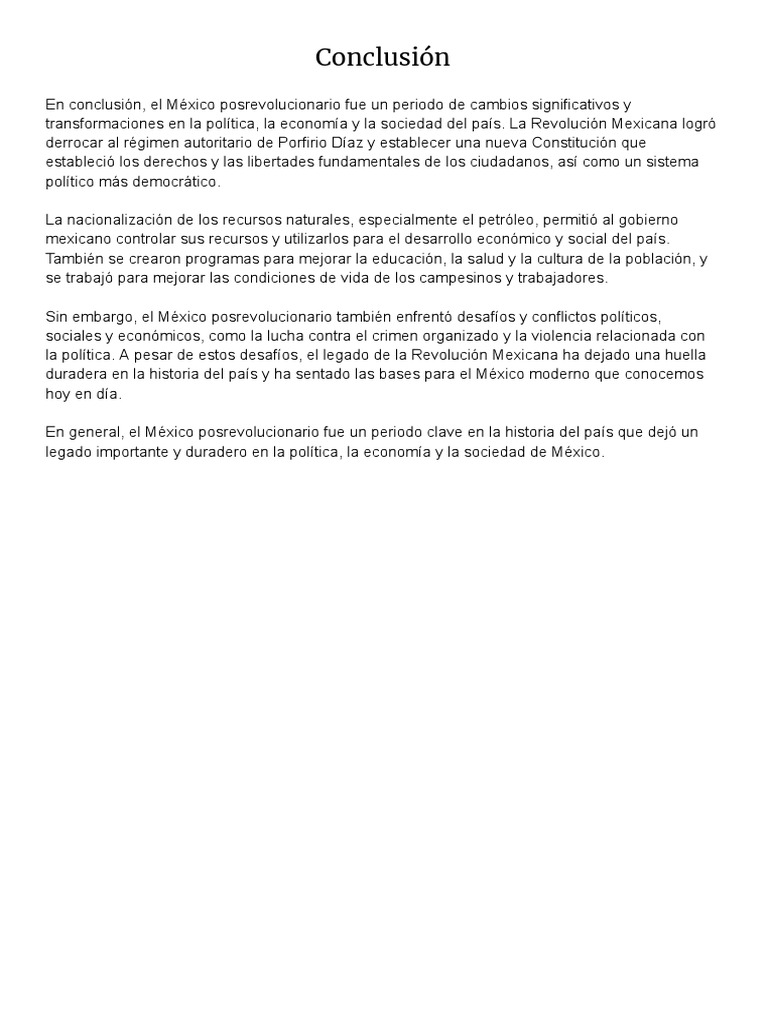 Conclusion PDF | PDF