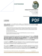 Respuesta de inexistencia de información sobre persona solicitada