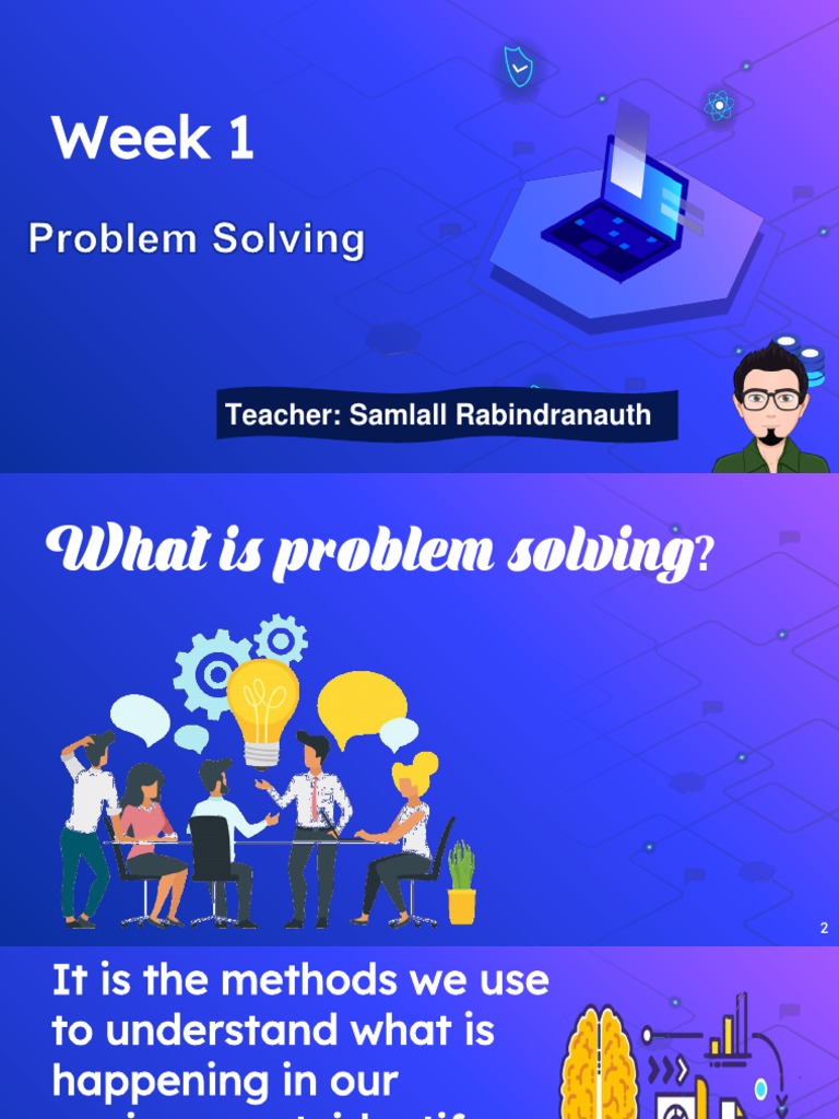Week 1 - Problem Solving PDF | PDF | Algorithms | Computing
